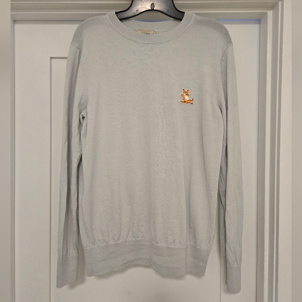 Maison Kitsun Chillax Patch Sweater Sz M